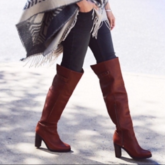 NIB Free People Novak Over the Knee Boot Brown - Picture 4 of 8
